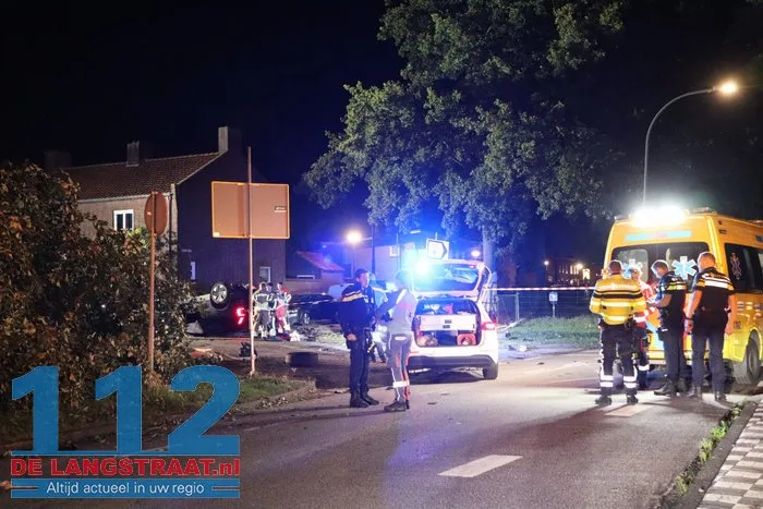 Achtervolging eindigt in zware crash in Waalwijk 112 De Langstraat