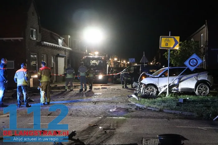 Achtervolging eindigt in zware crash in Waalwijk 112 De Langstraat