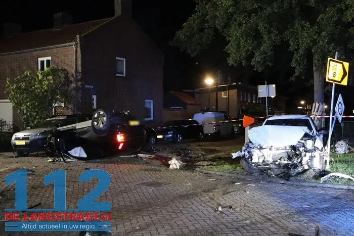 Achtervolging eindigt in zware crash in Waalwijk 112 De Langstraat
