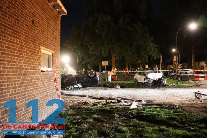Achtervolging eindigt in zware crash in Waalwijk 112 De Langstraat
