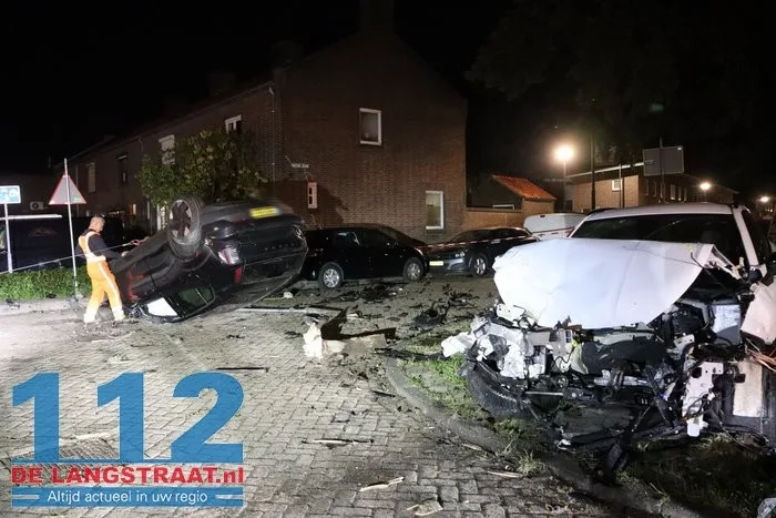 Achtervolging eindigt in zware crash in Waalwijk 112 De Langstraat