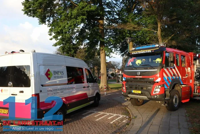 Leiding bij werkzaamheden geraakt in Kaatsheuvel, bewoners zitten ruim twee uur zonder gas 112 De Langstraat
