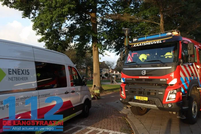 Leiding bij werkzaamheden geraakt in Kaatsheuvel, bewoners zitten ruim twee uur zonder gas 112 De Langstraat