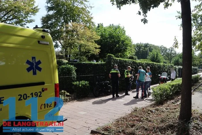 Twee gewonden bij aanrijding tussen snorscooter en fatbike in Waalwijk 112 De Langstraat