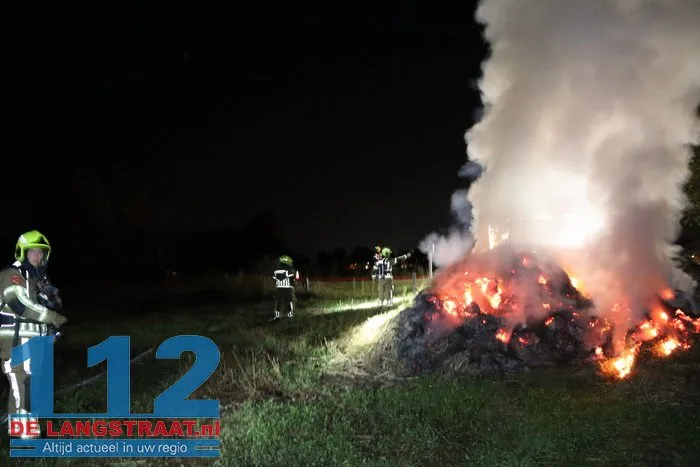Brandweer druk met drie buitenbranden in Sprang-Capelle 112 De Langstraat