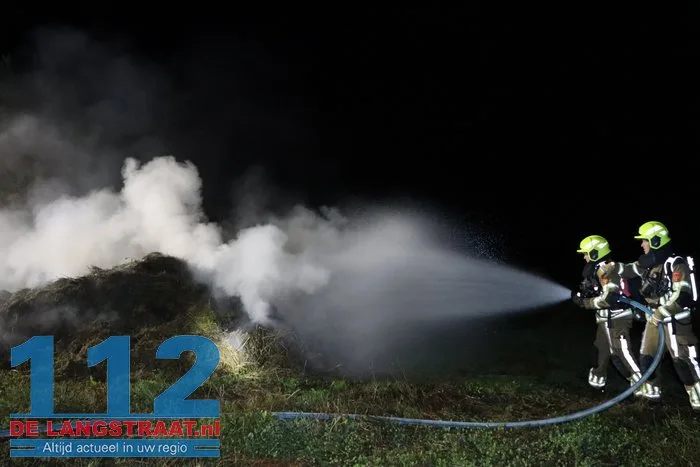 Brandweer druk met drie buitenbranden in Sprang-Capelle 112 De Langstraat