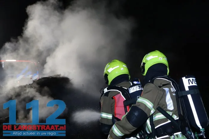 Brandweer druk met drie buitenbranden in Sprang-Capelle 112 De Langstraat