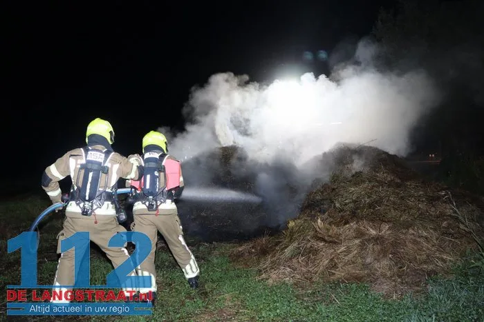 Brandweer druk met drie buitenbranden in Sprang-Capelle 112 De Langstraat