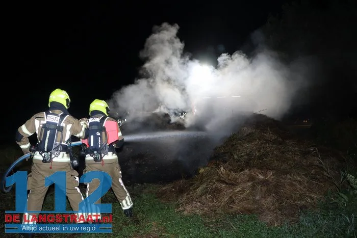 Brandweer druk met drie buitenbranden in Sprang-Capelle 112 De Langstraat