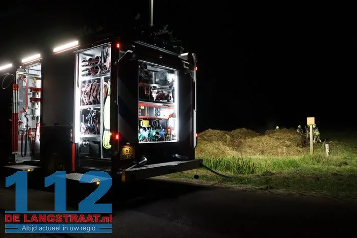Brandweer druk met drie buitenbranden in Sprang-Capelle 112 De Langstraat