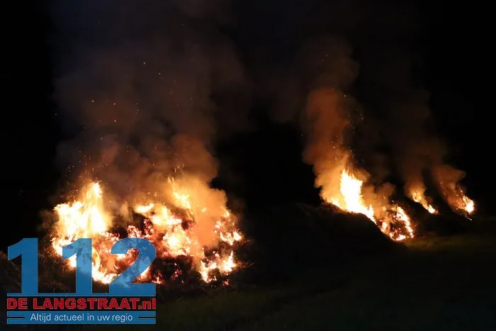 Brandweer druk met drie buitenbranden in Sprang-Capelle 112 De Langstraat