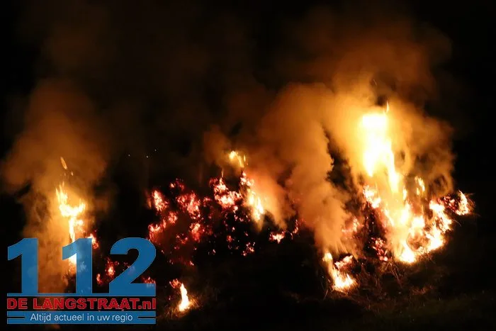 Brandweer druk met drie buitenbranden in Sprang-Capelle 112 De Langstraat