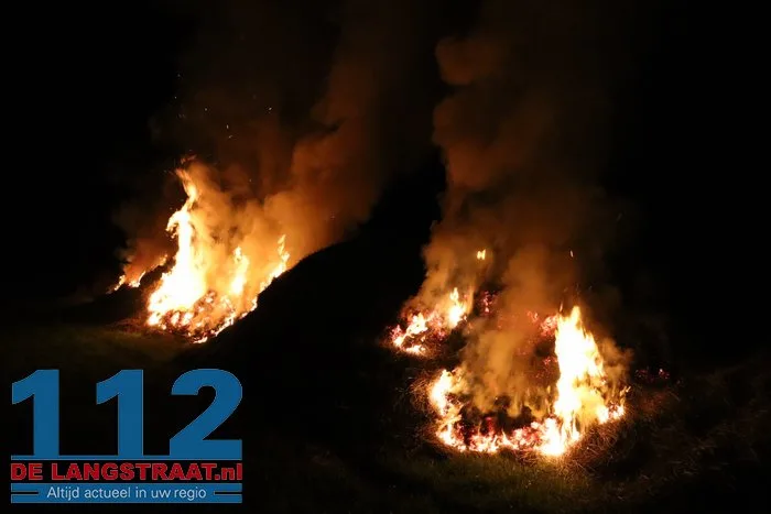 Brandweer druk met drie buitenbranden in Sprang-Capelle 112 De Langstraat