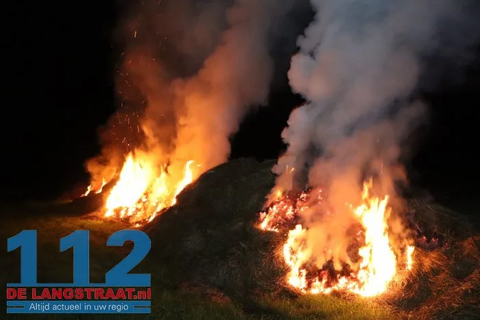 Brandweer druk met drie buitenbranden in Sprang-Capelle 112 De Langstraat
