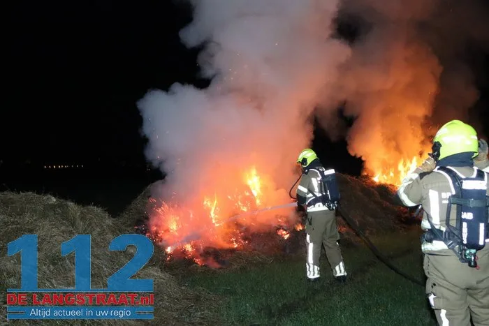 Brandweer druk met drie buitenbranden in Sprang-Capelle 112 De Langstraat