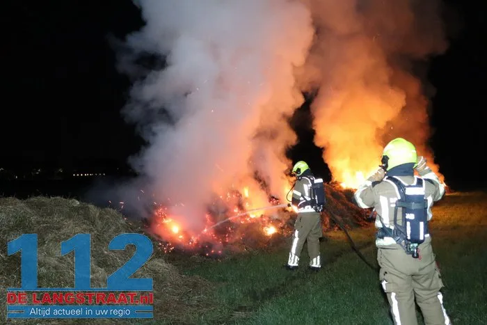 Brandweer druk met drie buitenbranden in Sprang-Capelle 112 De Langstraat
