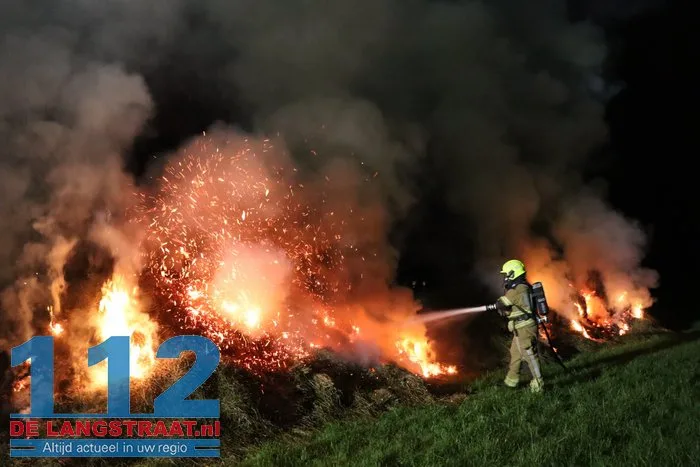 Brandweer druk met drie buitenbranden in Sprang-Capelle 112 De Langstraat