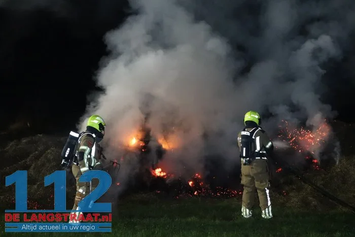 Brandweer druk met drie buitenbranden in Sprang-Capelle 112 De Langstraat