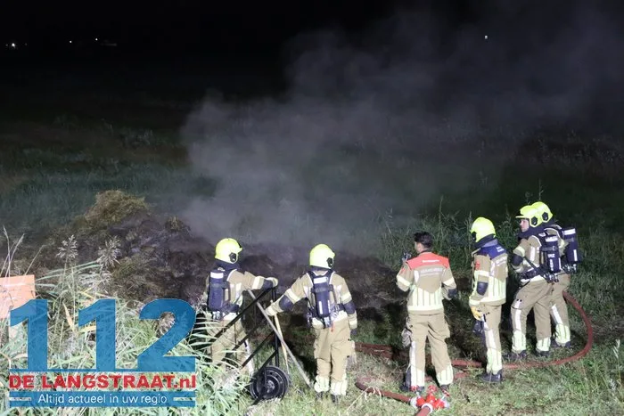 Brandweer druk met drie buitenbranden in Sprang-Capelle 112 De Langstraat