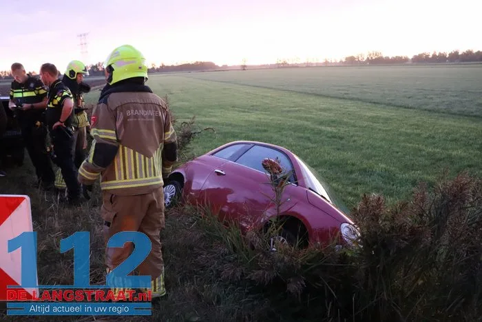 Auto in de sloot Vogelenzangweg Dongen 112 De Langstraat