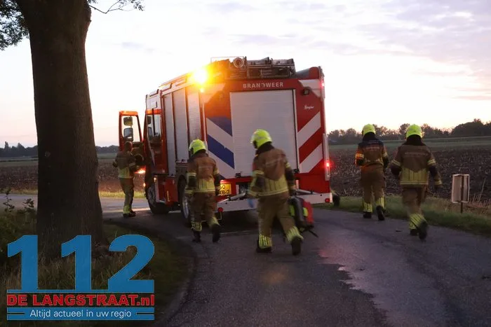 Auto in de sloot Vogelenzangweg Dongen 112 De Langstraat