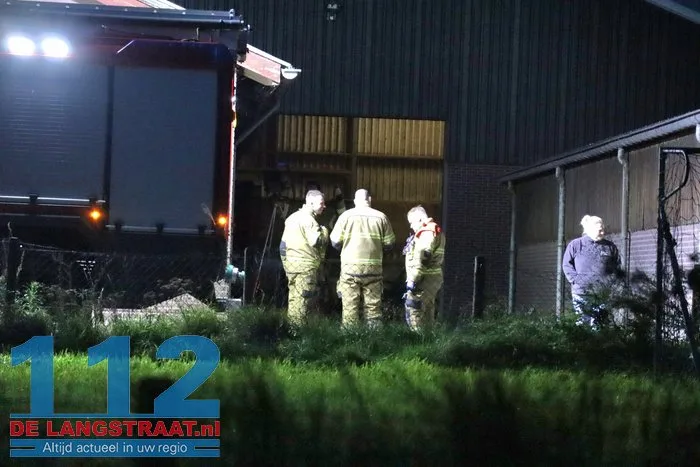Koe zit vast in put bij boerderij in Elshout 2 Koe zit vast in put bij boerderij in Elshout 112 De Langstraat