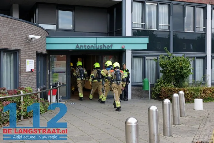 Kleine brand in magnetron bij Antoniushof Waalwijk zorgt voor rookontwikkeling 112 De Langstraat