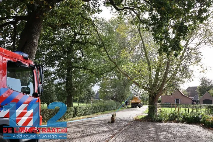 Brandweer al de hele dag druk met schade door storm Amy in Brabant 112 De Langstraat