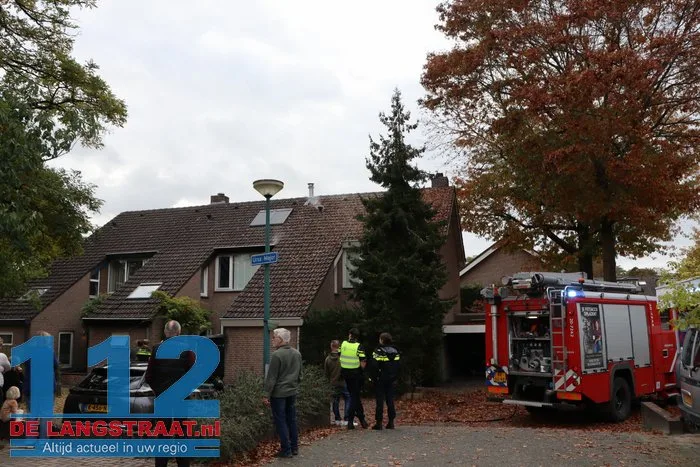Veel rook bij brand in woning Loon op Zand 2 Veel rook bij brand in woning Loon op Zand 112 De Langstraat