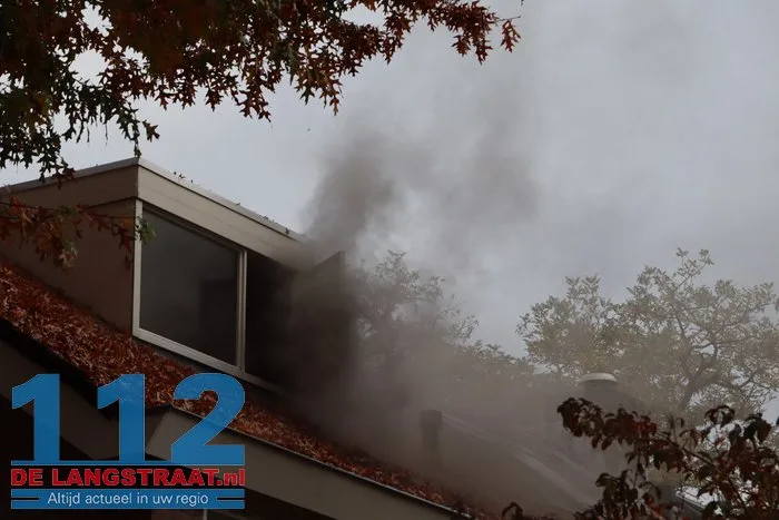 Veel rook bij brand in woning Loon op Zand 9 Veel rook bij brand in woning Loon op Zand 112 De Langstraat