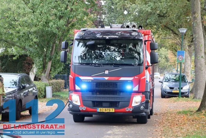 Gasfles vat vlam tijdens wegbranden onkruid De Moer 6 Gasfles vat vlam tijdens wegbranden onkruid De Moer 112 De Langstraat