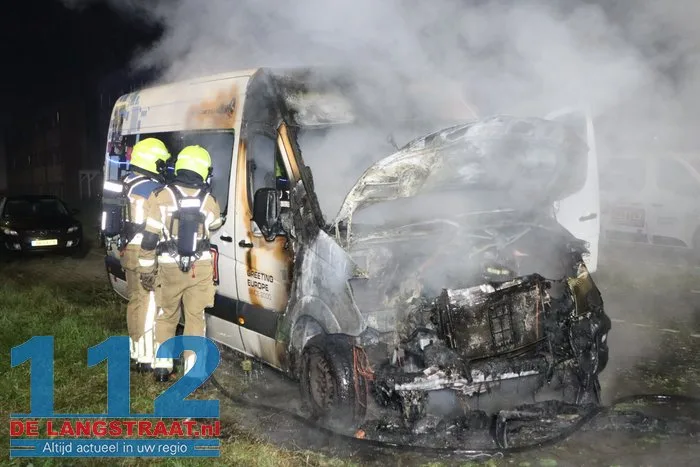 Bestelbus van OTTO Work Force in brand gestoken Waalwijk 5 Bestelbus van OTTO Work Force in brand gestoken Waalwijk 112 De Langstraat