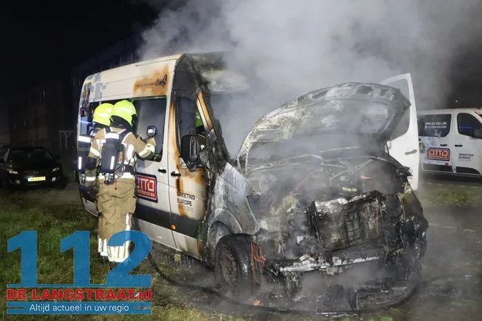 Bestelbus van OTTO Work Force in brand gestoken Waalwijk 6 Bestelbus van OTTO Work Force in brand gestoken Waalwijk 112 De Langstraat