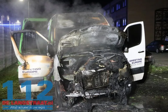 Bestelbus van OTTO Work Force in brand gestoken Waalwijk 14 Bestelbus van OTTO Work Force in brand gestoken Waalwijk 112 De Langstraat