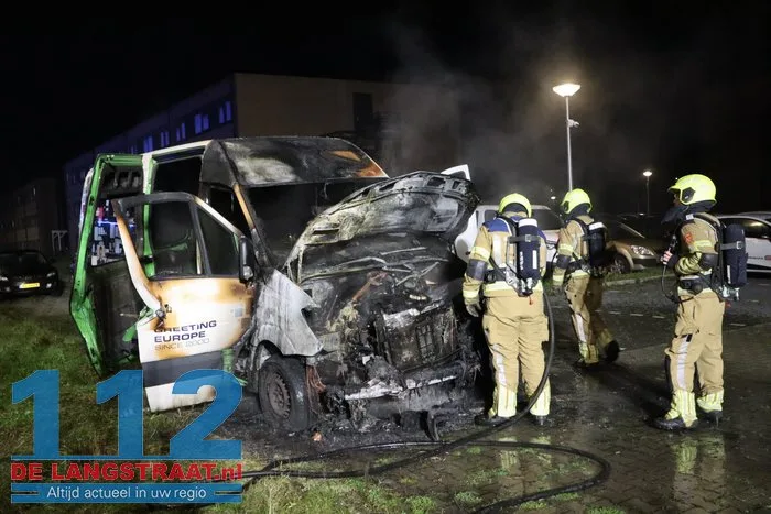 Bestelbus van OTTO Work Force in brand gestoken Waalwijk 16 Bestelbus van OTTO Work Force in brand gestoken Waalwijk 112 De Langstraat