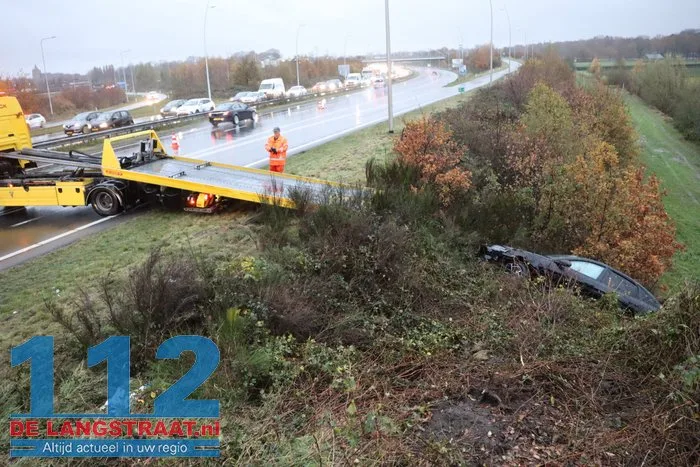 Hagel zorgt voor gevaarlijke situaties en twee crashes op N261 Kaatsheuvel 112 De Langstraat