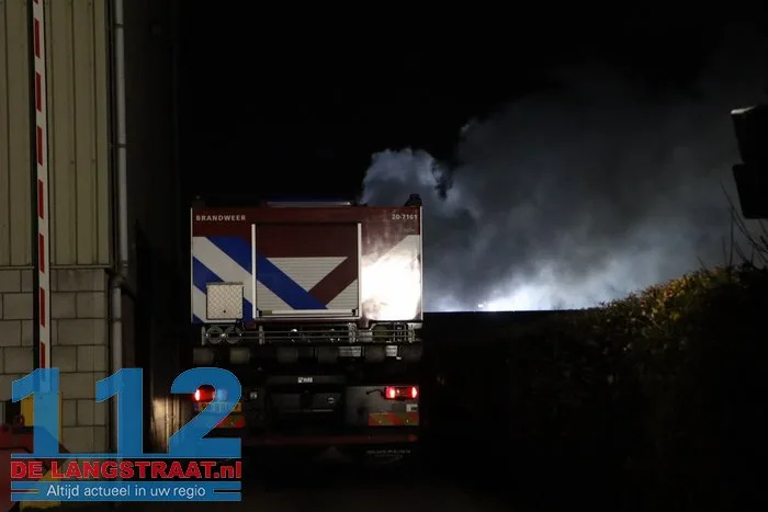 Veel rook bij brand in berg afval 112 De Langstraat