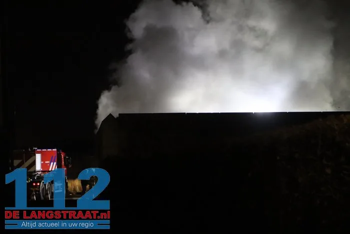 Veel rook bij brand in berg afval 112 De Langstraat