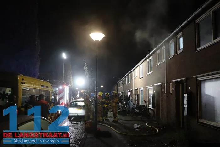 Veel rook bij woningbrand Waalwijk 112 De Langstraat