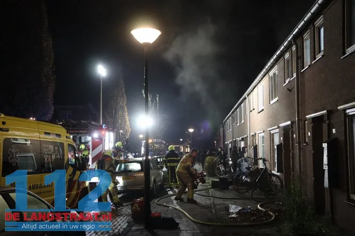 Veel rook bij woningbrand Waalwijk 112 De Langstraat