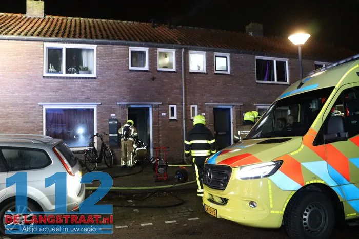 Veel rook bij woningbrand Waalwijk 112 De Langstraat