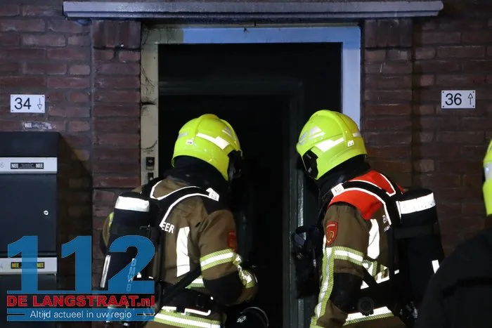 Veel rook bij woningbrand Waalwijk 112 De Langstraat
