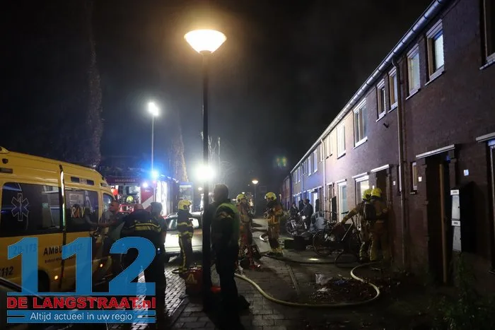 Veel rook bij woningbrand Waalwijk 112 De Langstraat