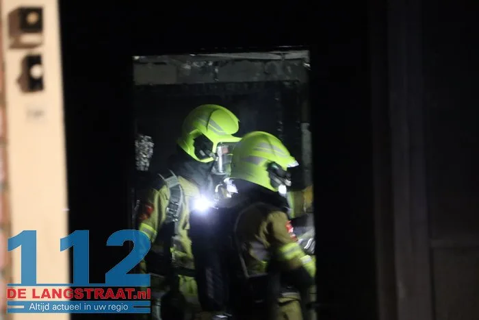 Veel rook bij woningbrand Waalwijk 112 De Langstraat