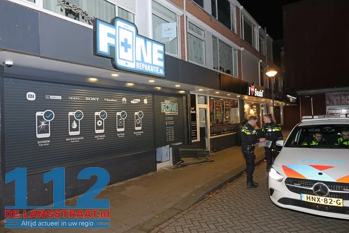 Inbraak bij telefoonwinkel op Bloemenoordplein Waalwijk 112 De Langstraat