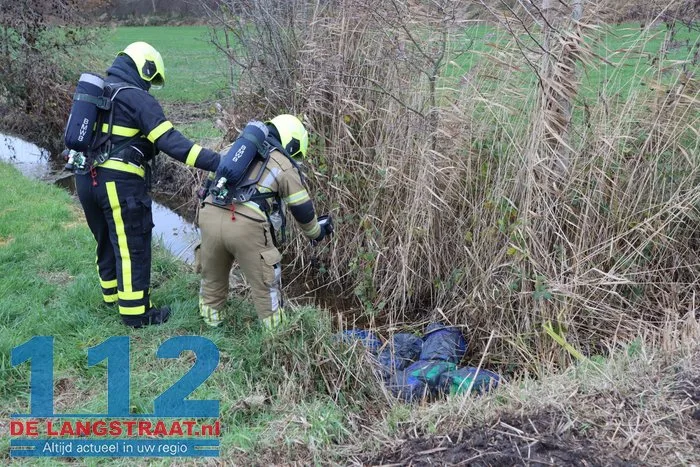 Jerrycans aangetroffen in sloot Kaatsheuvel 112 De Langstraat