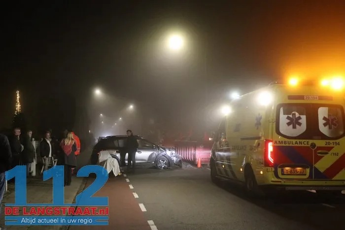 Vrouw raakt gewond na aanrijding met container Heistraat Sprang-Capelle 112 De Langstraat