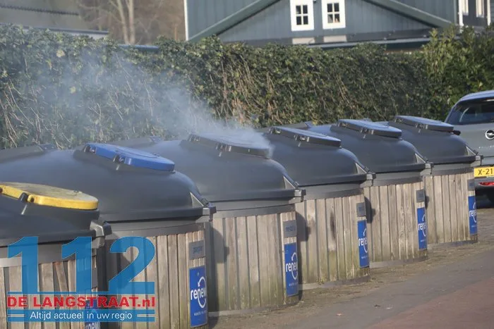 Ondergrondse afvalcontainer in brand Landal Kaatsheuvel 1 Ondergrondse afvalcontainer in brand Landal Kaatsheuvel 112 De Langstraat