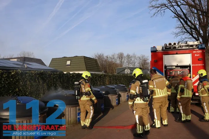 Ondergrondse afvalcontainer in brand Landal Kaatsheuvel 4 Ondergrondse afvalcontainer in brand Landal Kaatsheuvel 112 De Langstraat