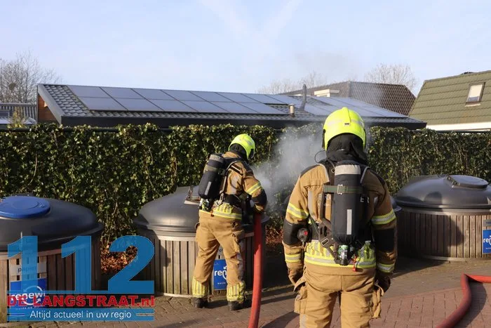 Ondergrondse afvalcontainer in brand Landal Kaatsheuvel 5 Ondergrondse afvalcontainer in brand Landal Kaatsheuvel 112 De Langstraat